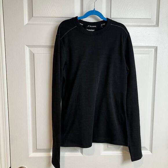 Terramar Thermawool Base Layer Long Sleeve Shirt Black Men's Size M - Picture 2 of 9